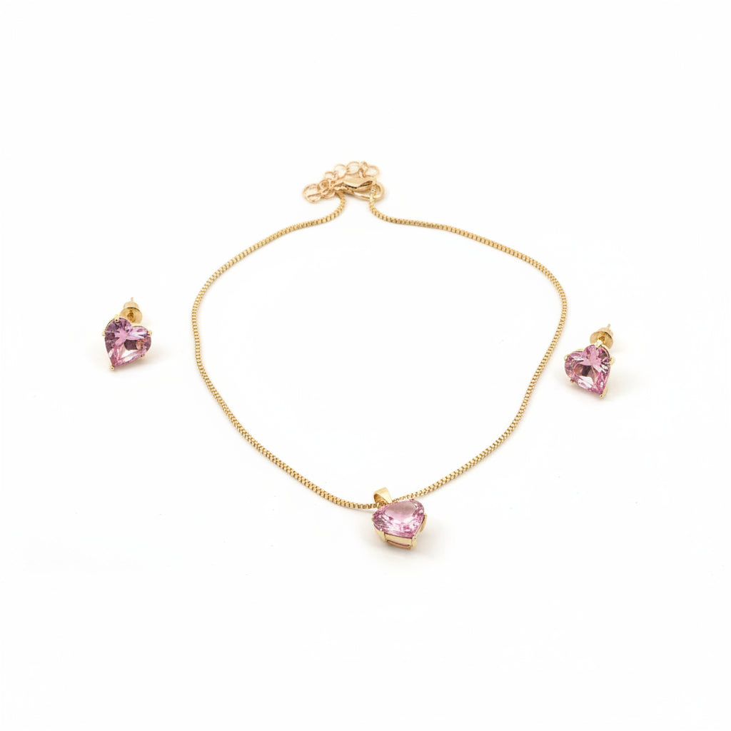 Queen of Hearts Chain Earring Set - GoDazzle