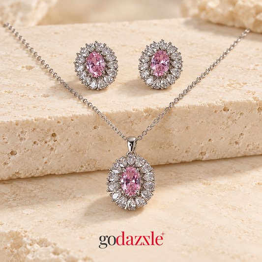 Krysta Earring Pendant Set - GoDazzle