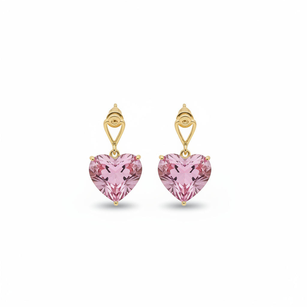 Queen of Hearts Chain Earring Set - GoDazzle