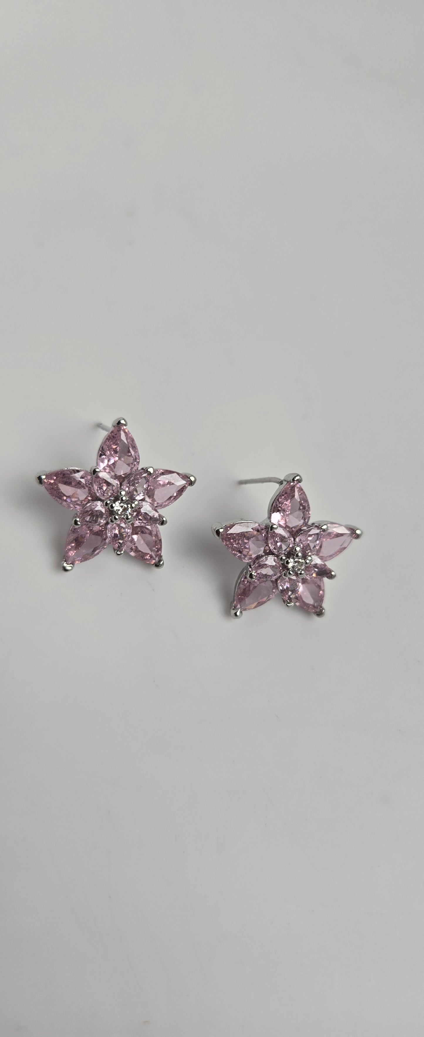 Pink Crystal Earring - GoDazzle
