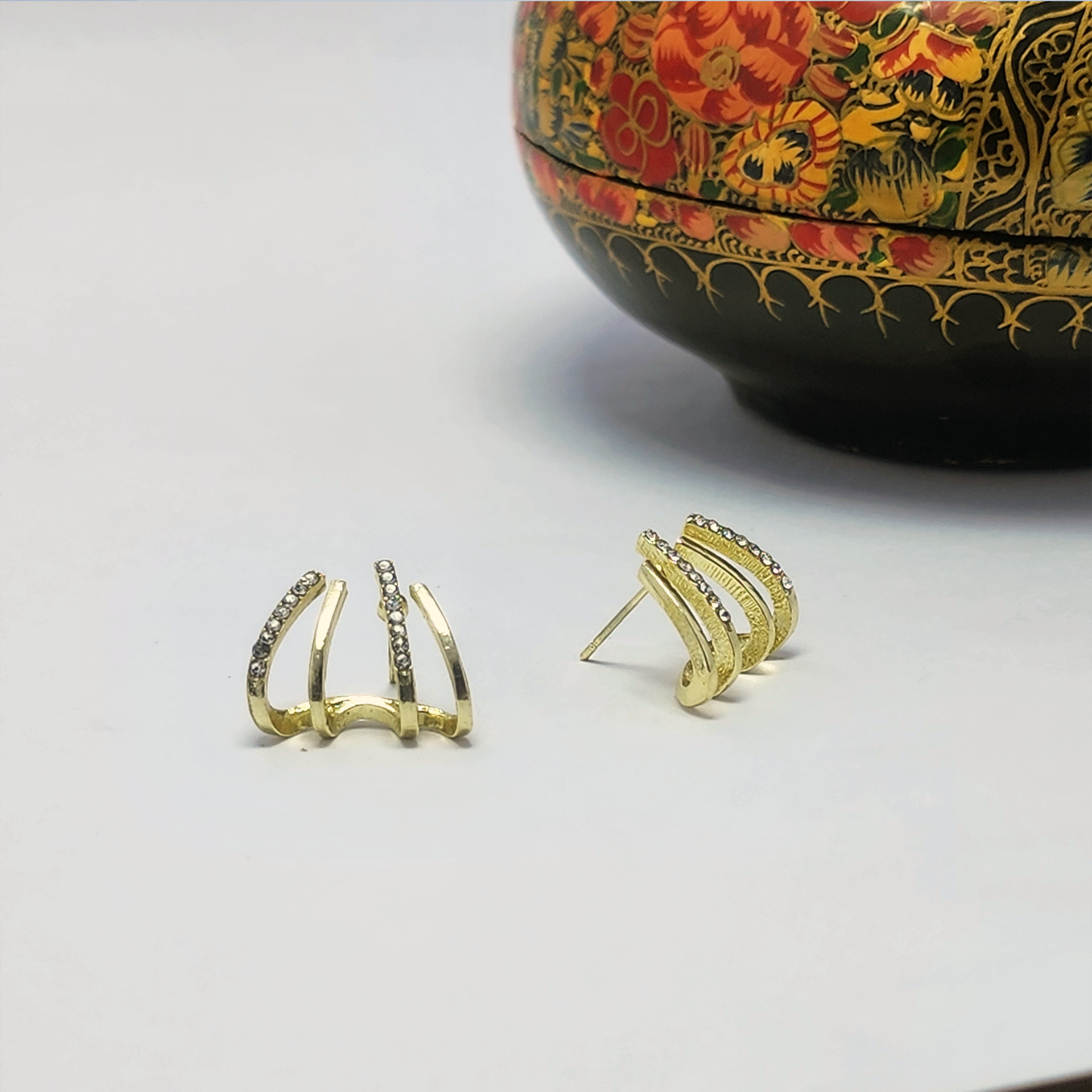 Four Claw Jacket Earring - GoDazzle