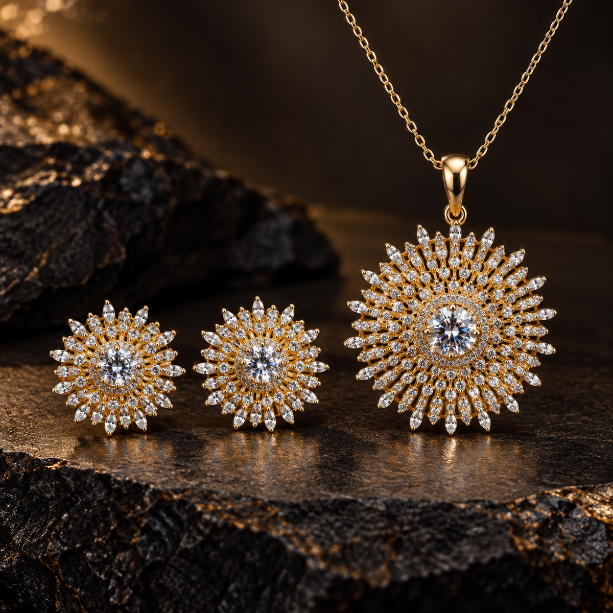 Sania Pendant earring set