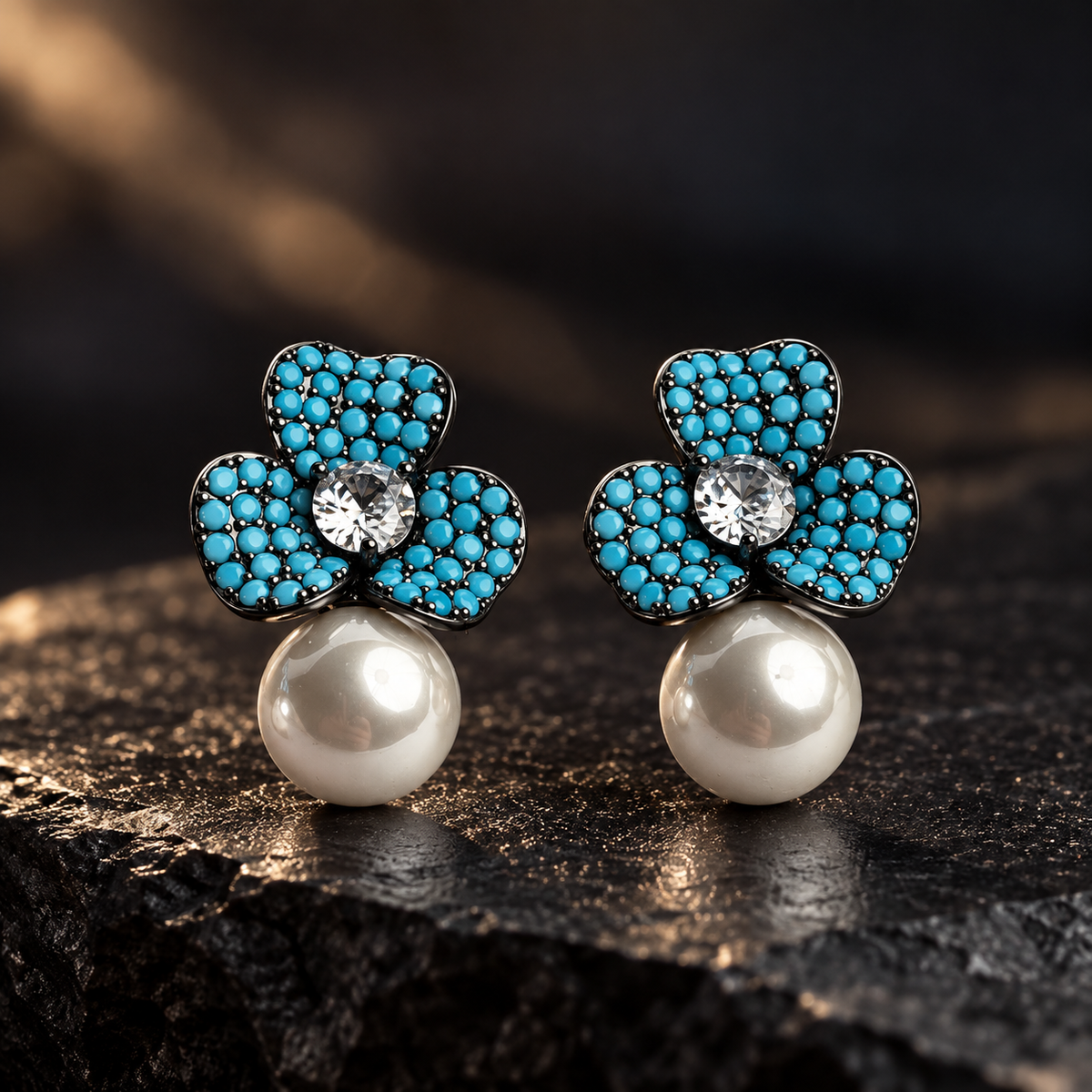 Pearl Flower Earring