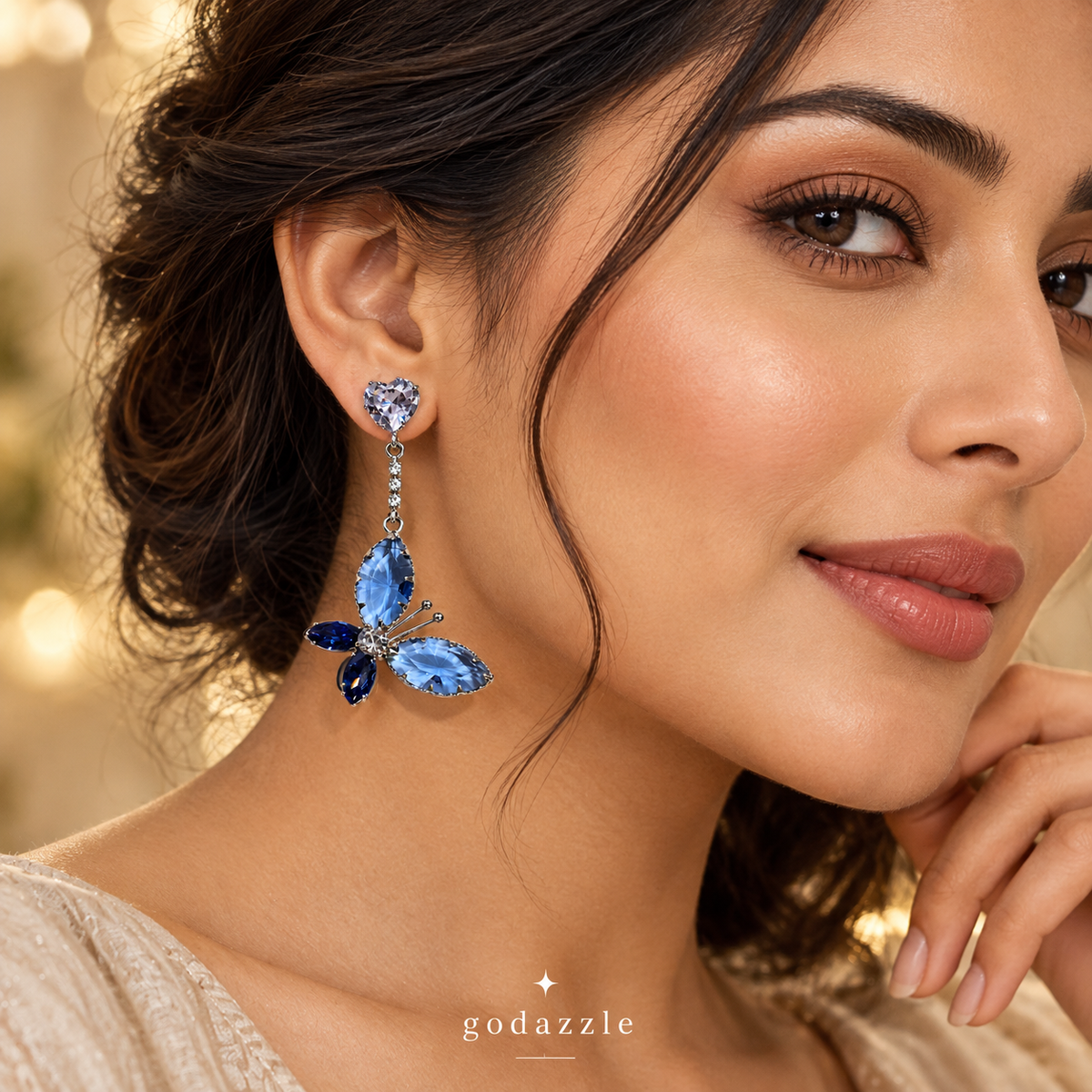 Blue Butterfly Earring