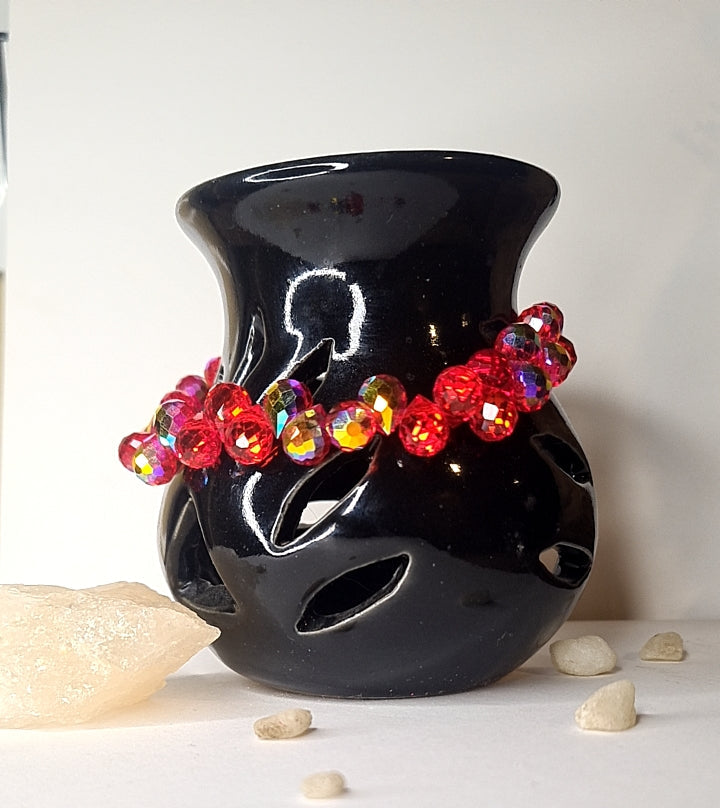 Red Crystal Charm Bracelet - GoDazzle