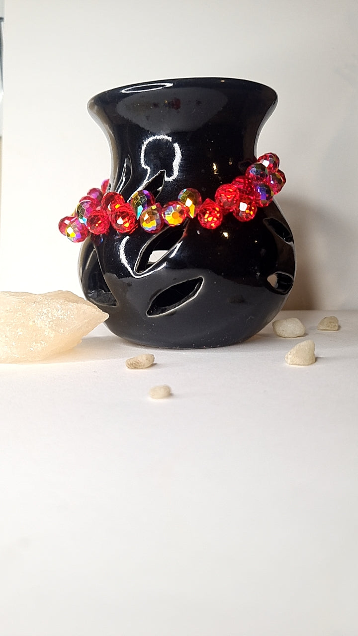 Red Crystal Charm Bracelet - GoDazzle