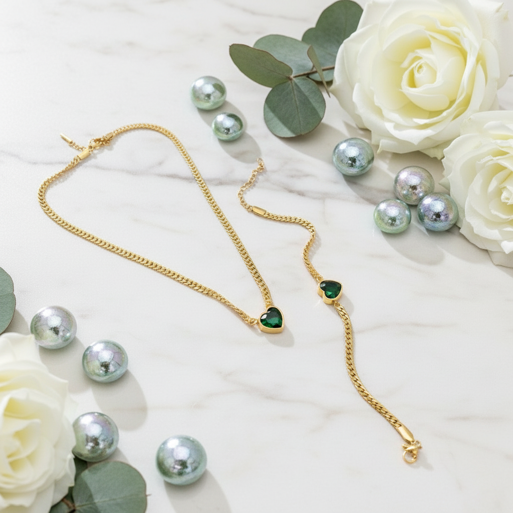 Alice Gold Chain & Bracelet - GoDazzle