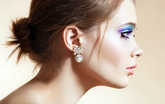 Pearl Bow Earrings - GoDazzle