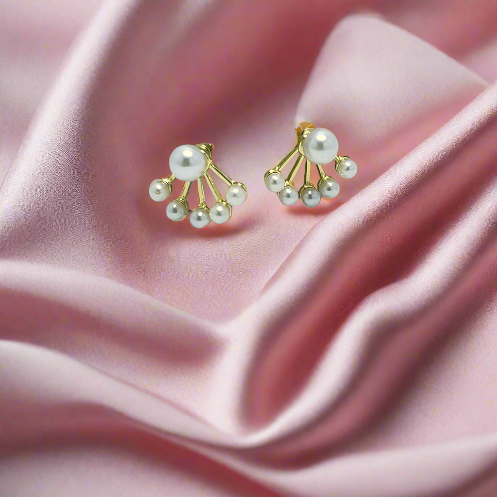 Korean Stud Earring Double Sided - GoDazzle