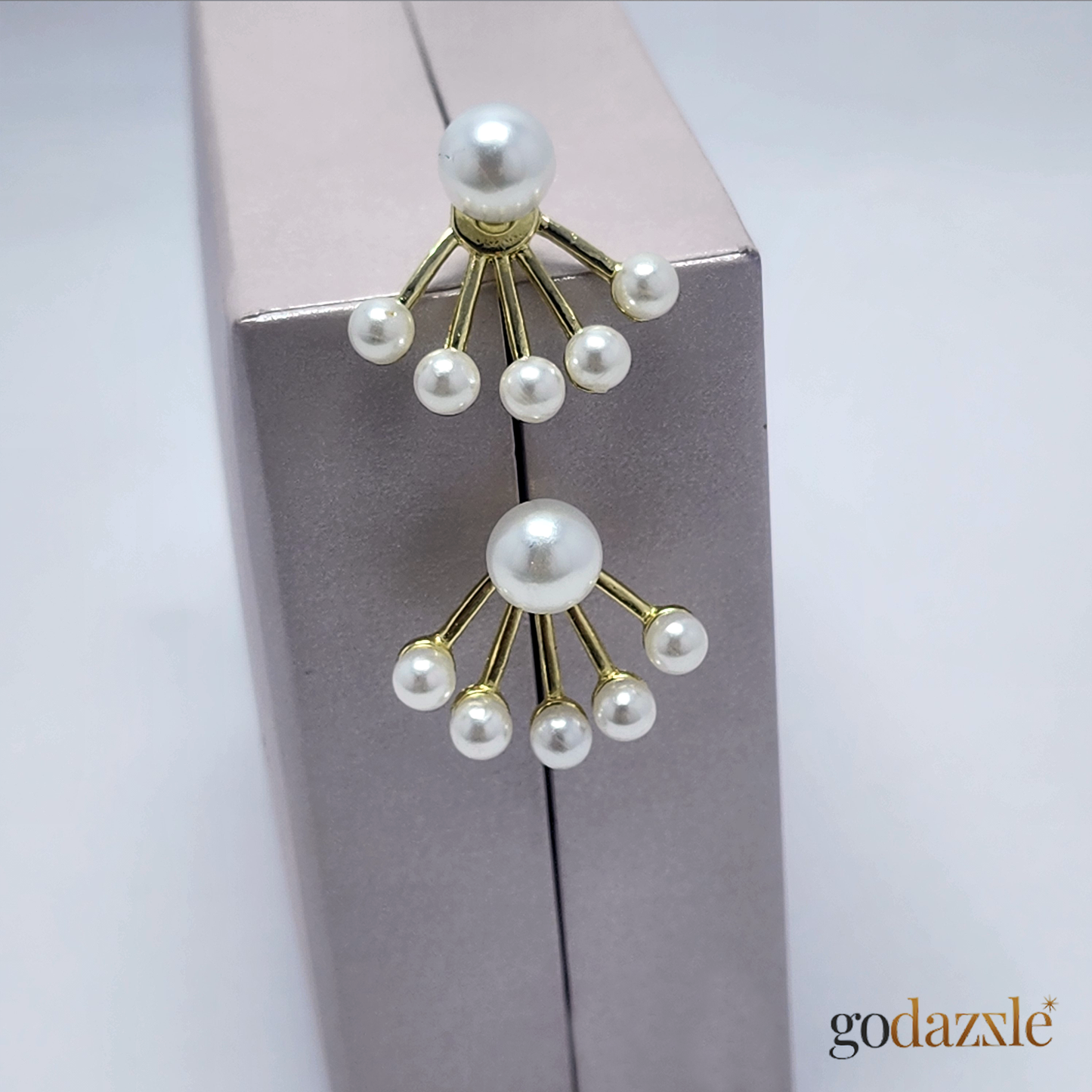 Korean Stud Earring Double Sided - GoDazzle