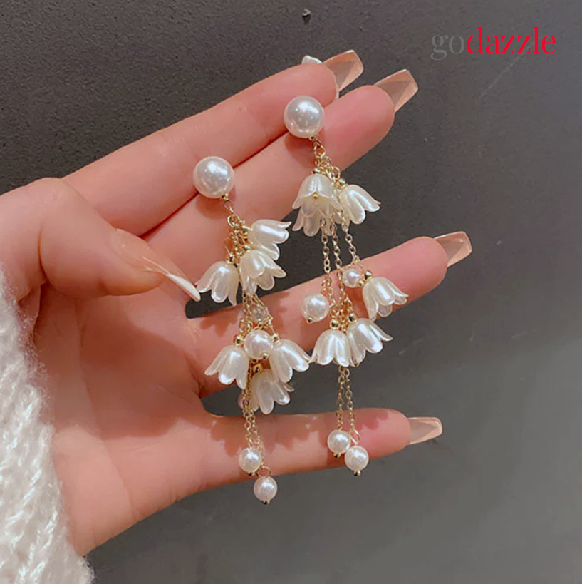 Pearl Flower Tassel - GoDazzle
