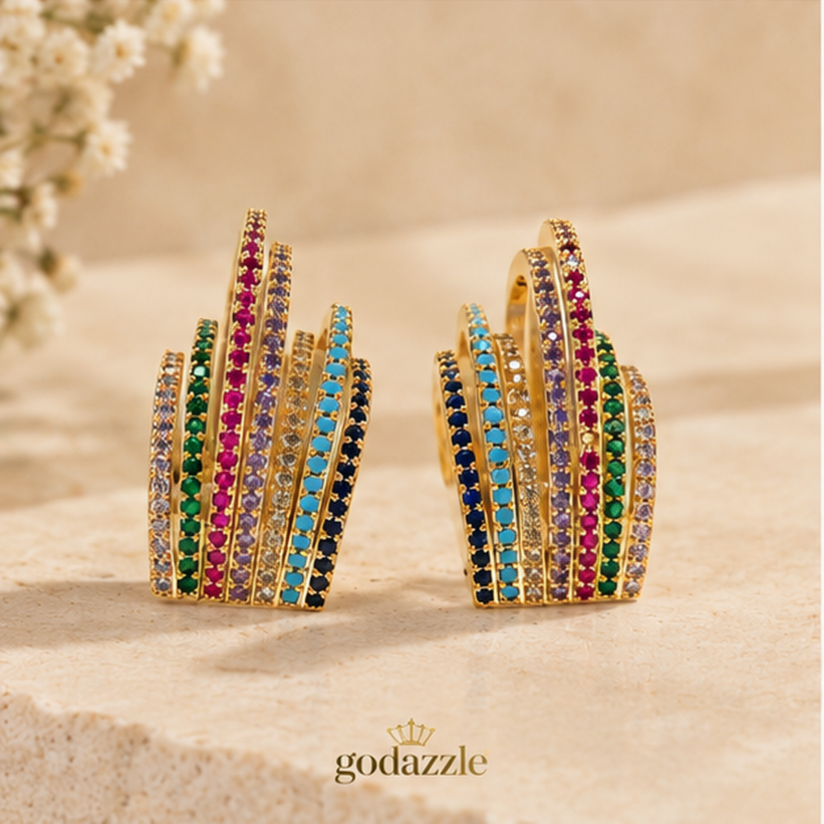 Multi Rotatry Earring