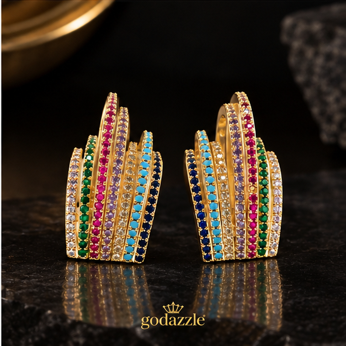 Multi Rotatry Earring