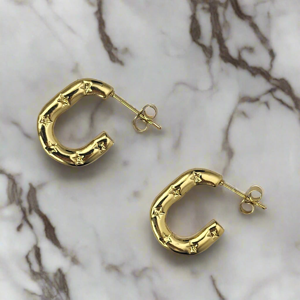 gold hoops earring