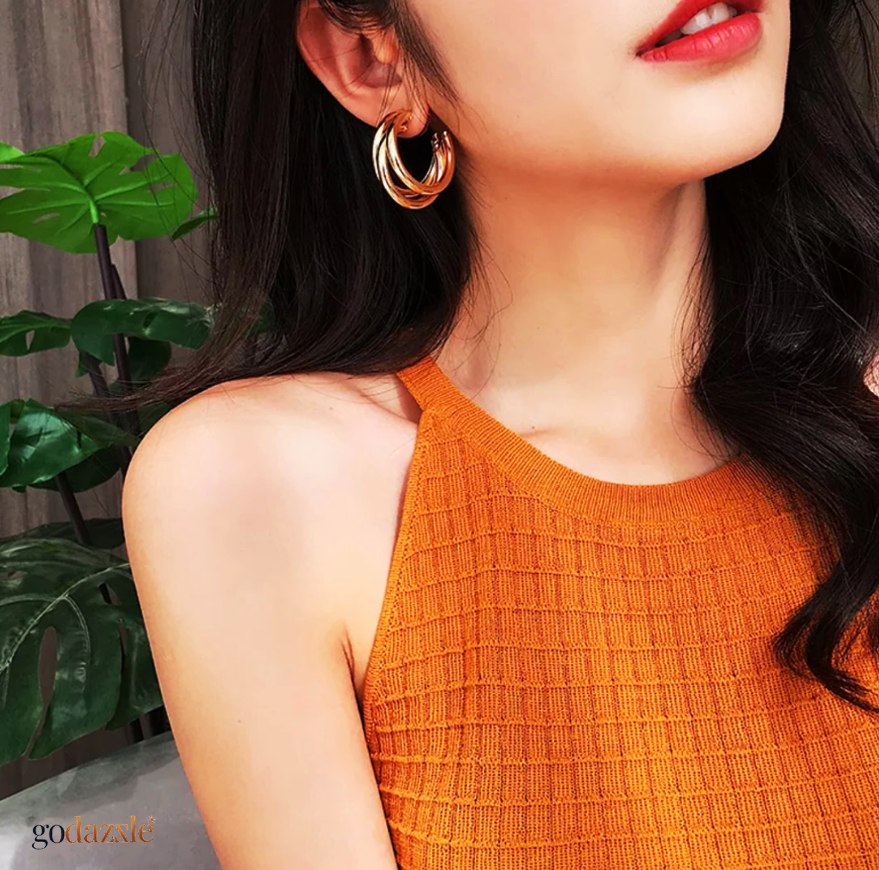 Three Layer Hoops - GoDazzle