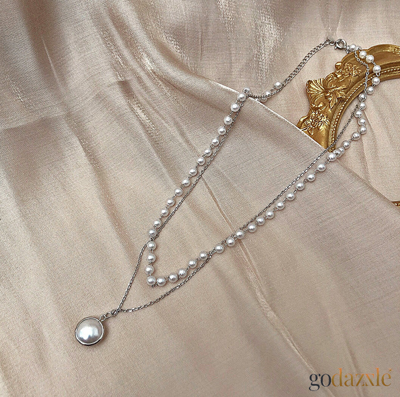 Eva Pearl Layered Chain - GoDazzle