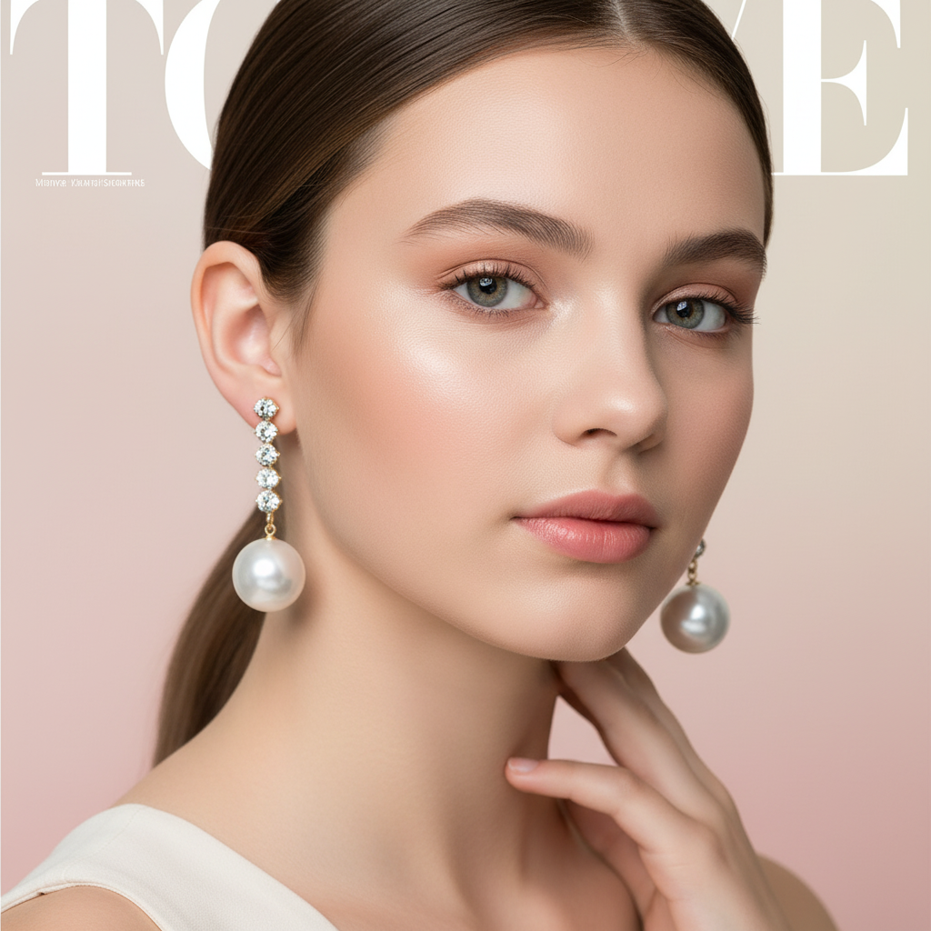 Ella Pearl Drop Earing - GoDazzle