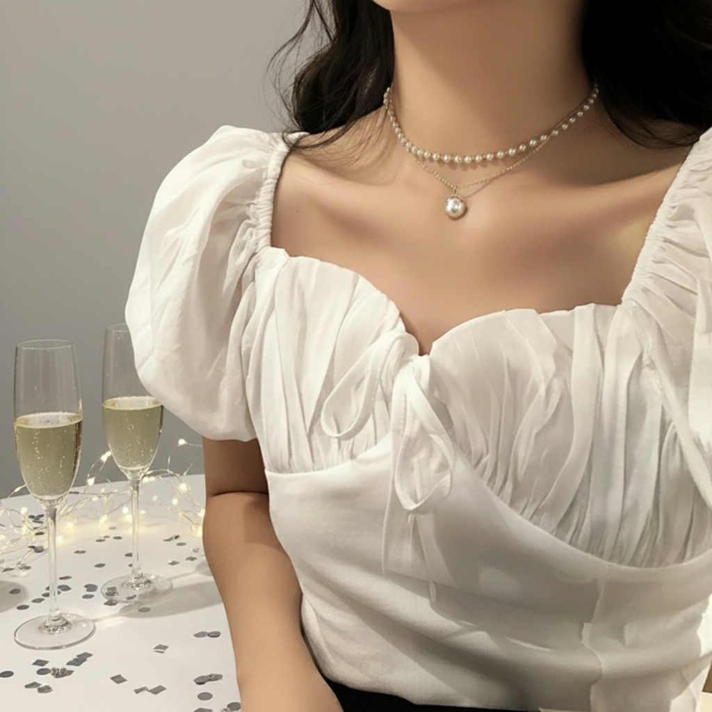 Eva Pearl Layered Chain - GoDazzle