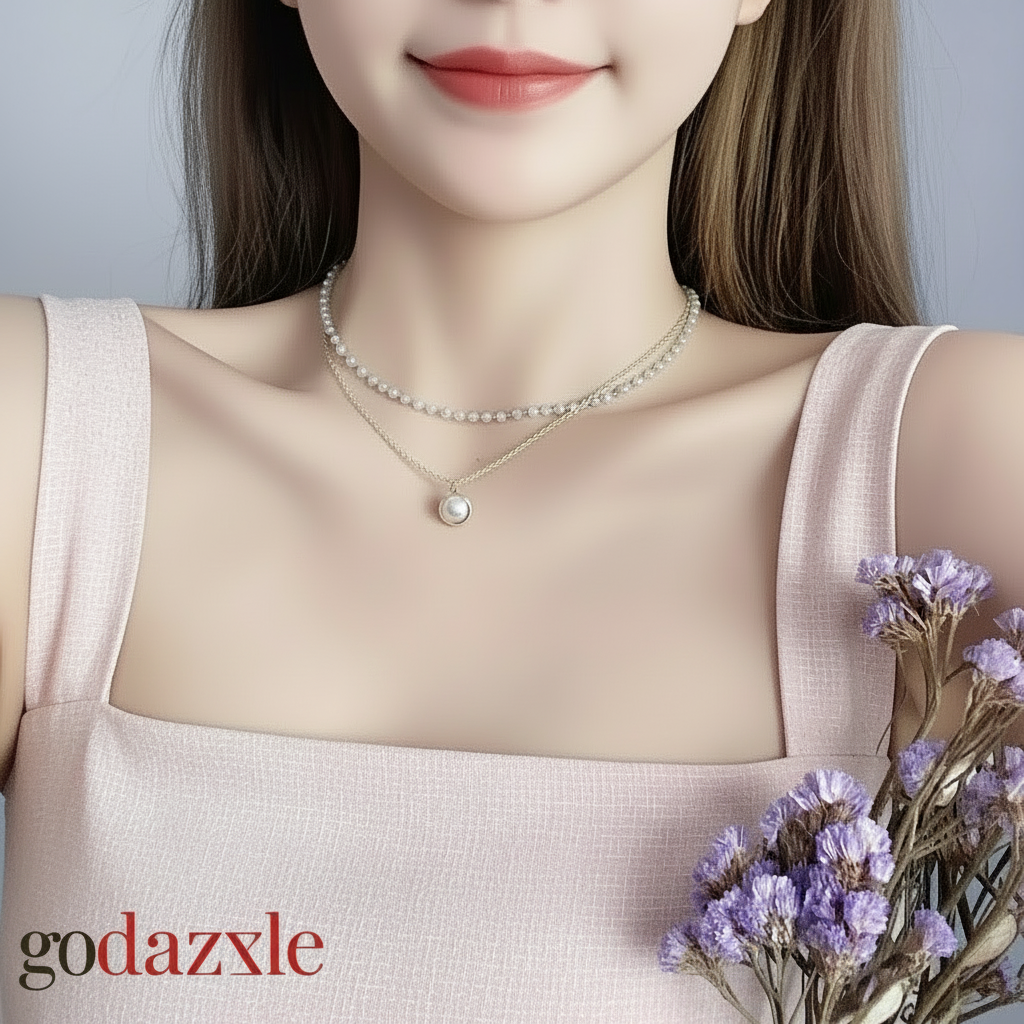 Eva Pearl Layered Chain - GoDazzle