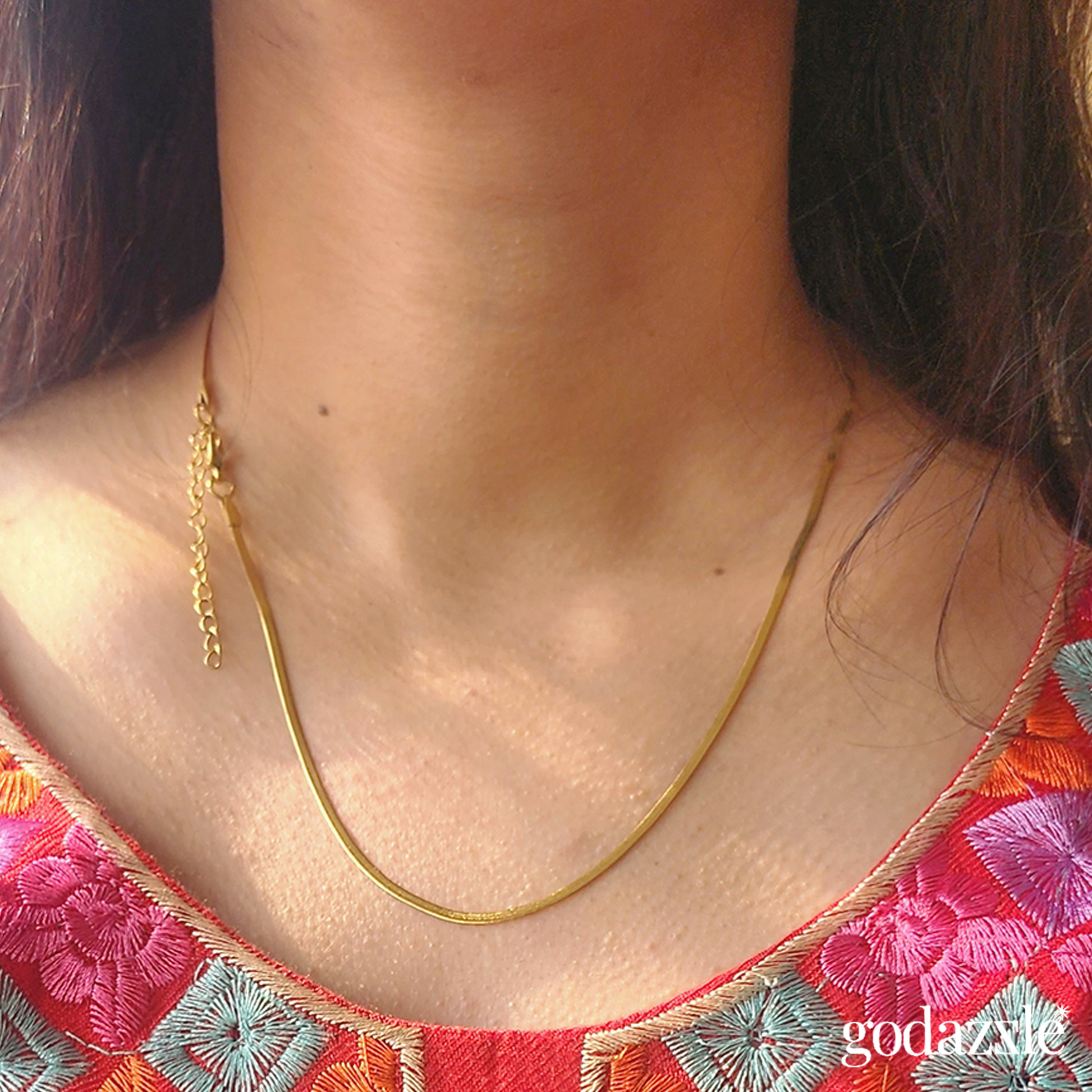 Anti Tarnish Gold Plated Snake Chain - GoDazzle