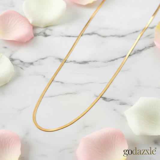 Anti Tarnish Gold Plated Snake Chain - GoDazzle