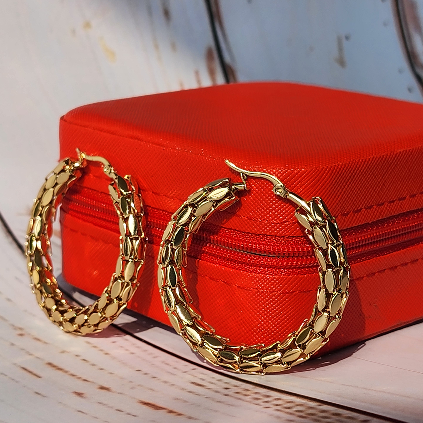 Stella Gold Hoops - GoDazzle
