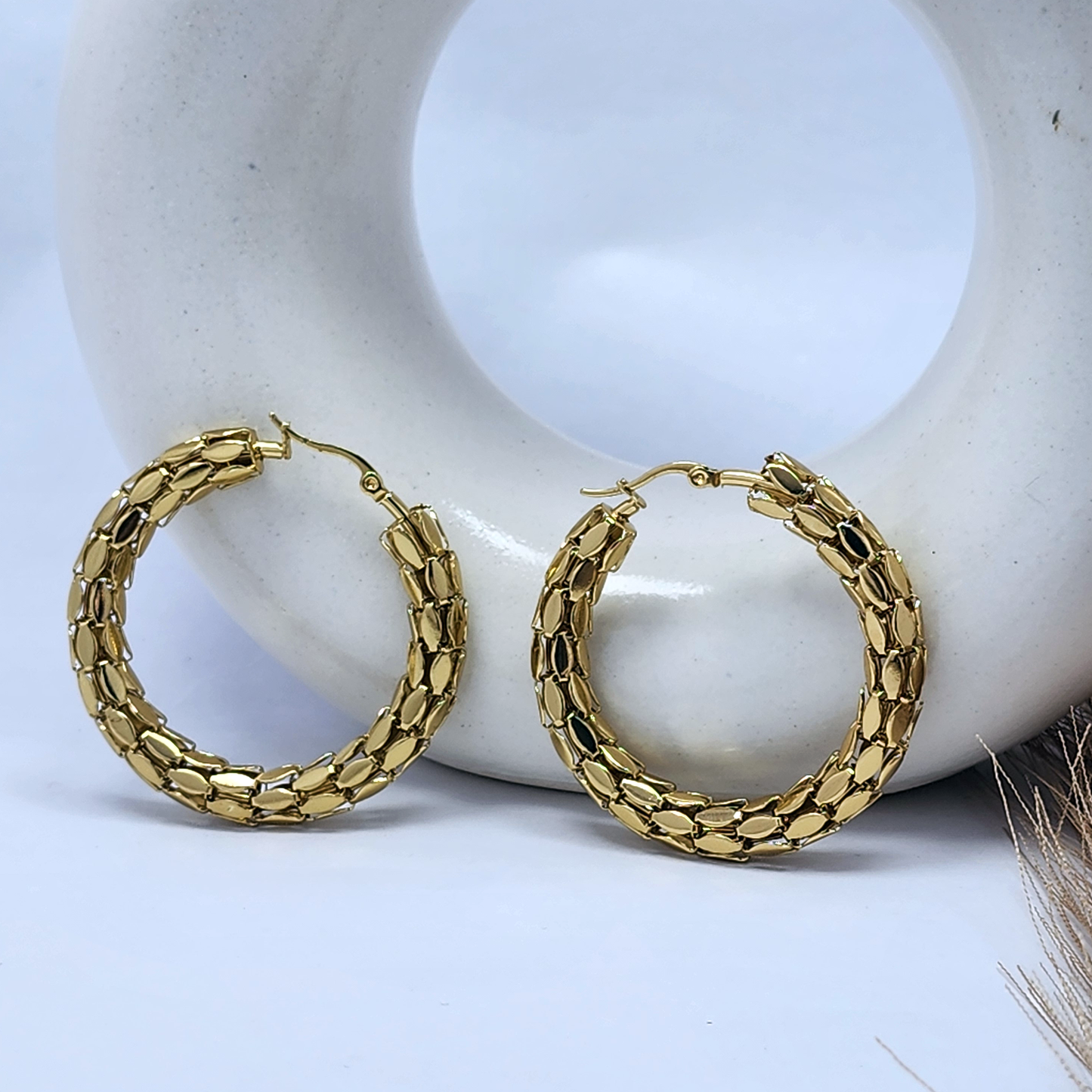 Stella Gold Hoops - GoDazzle